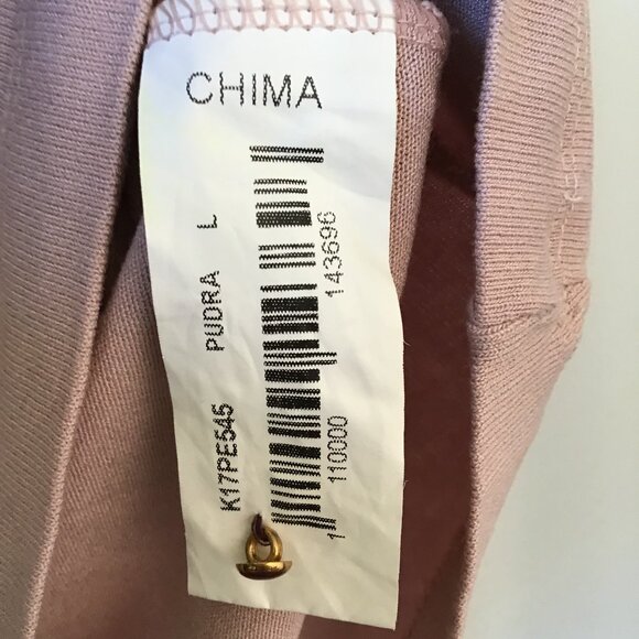 Chima Pink Knit Sweater with Neck Tie Size L - Picture 13 of 14